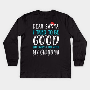 Funny Christmas Sweater For Kids Kids Long Sleeve T-Shirt